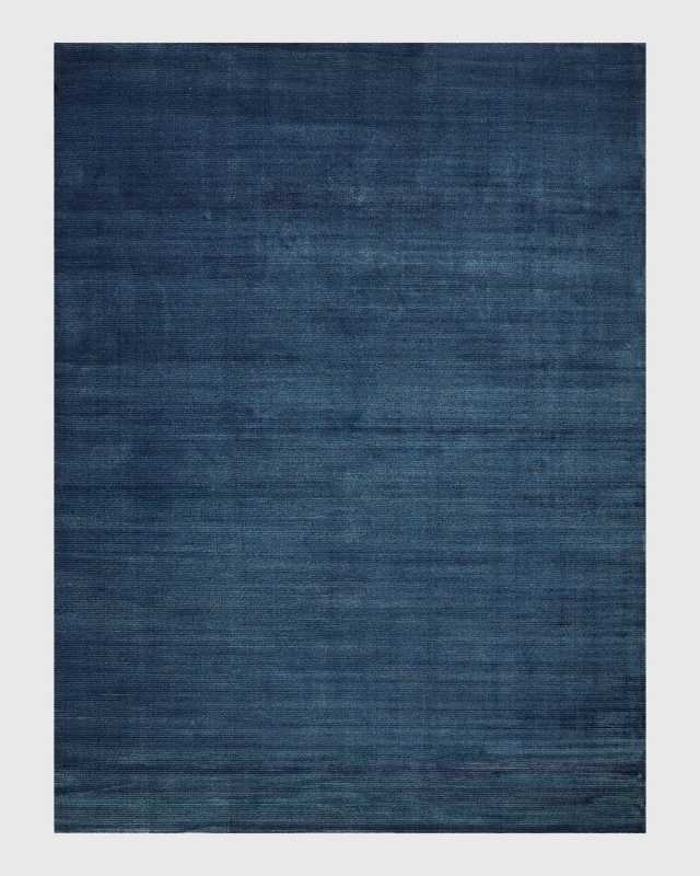 Pavia Hand-Loomed Navy Rug, 4' x 6'
